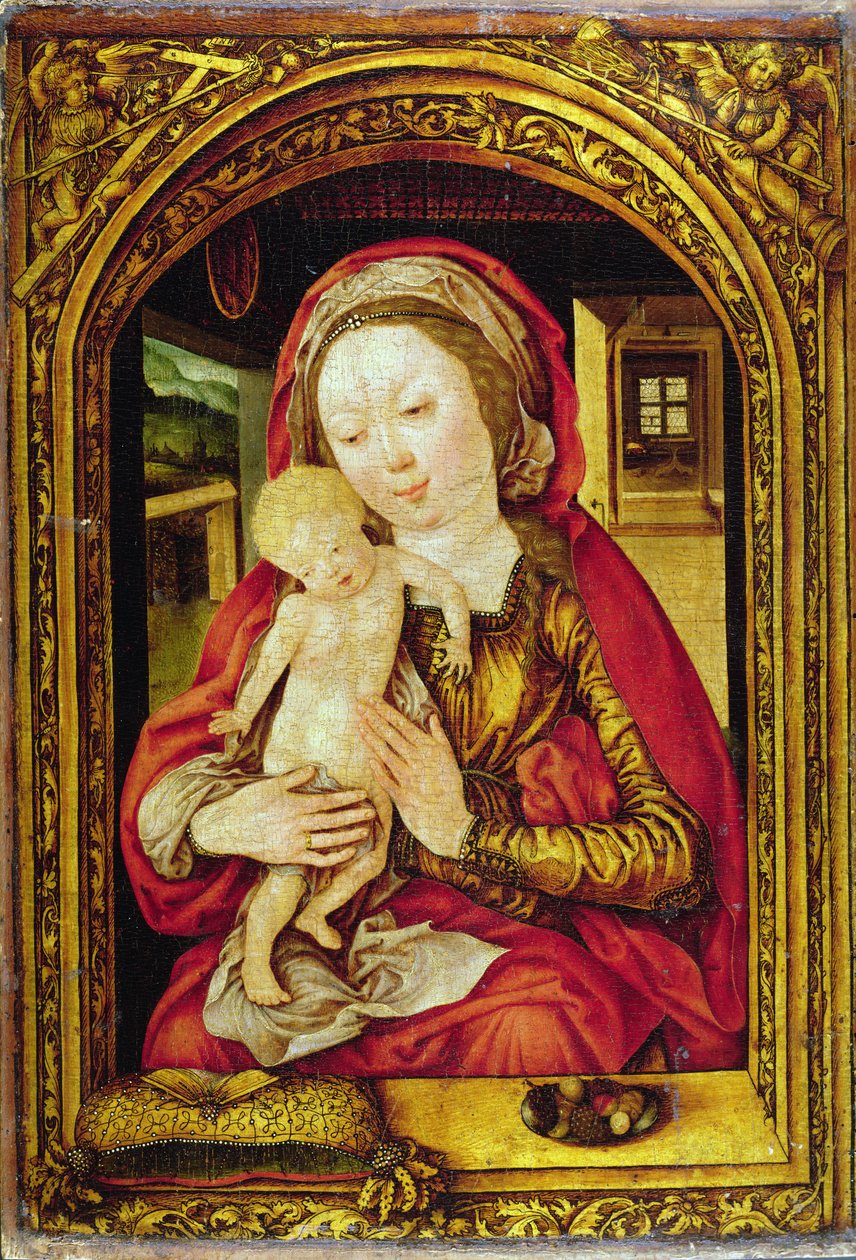 Madonna z Dzieciątkiem autorstwa Master of the Mainz Epiphany