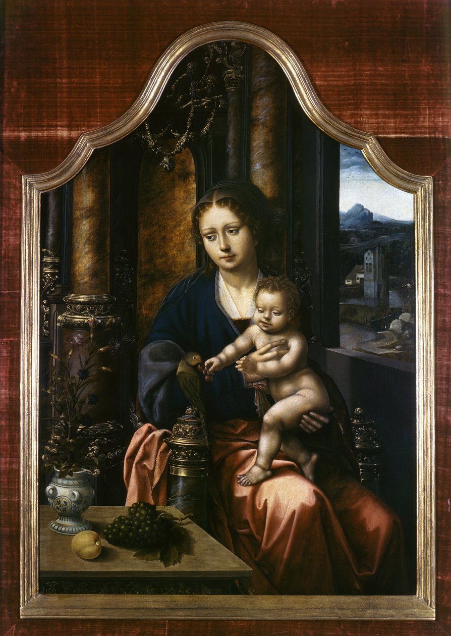 Madonna z Dzieciątkiem, ok. 1520-30 autorstwa Master of the Parrot
