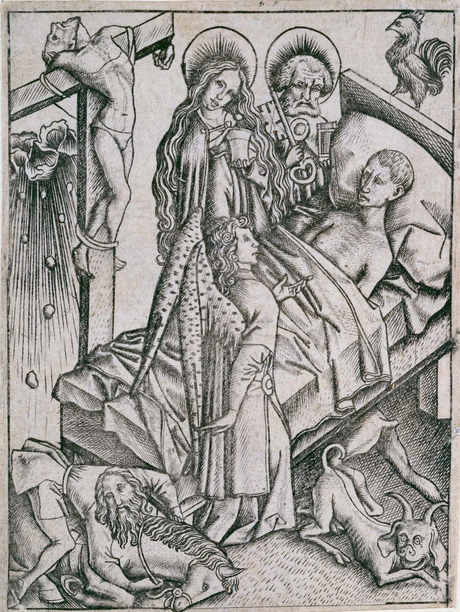 Pocieszenie przez zaufanie, c1460s. autorstwa Master ES