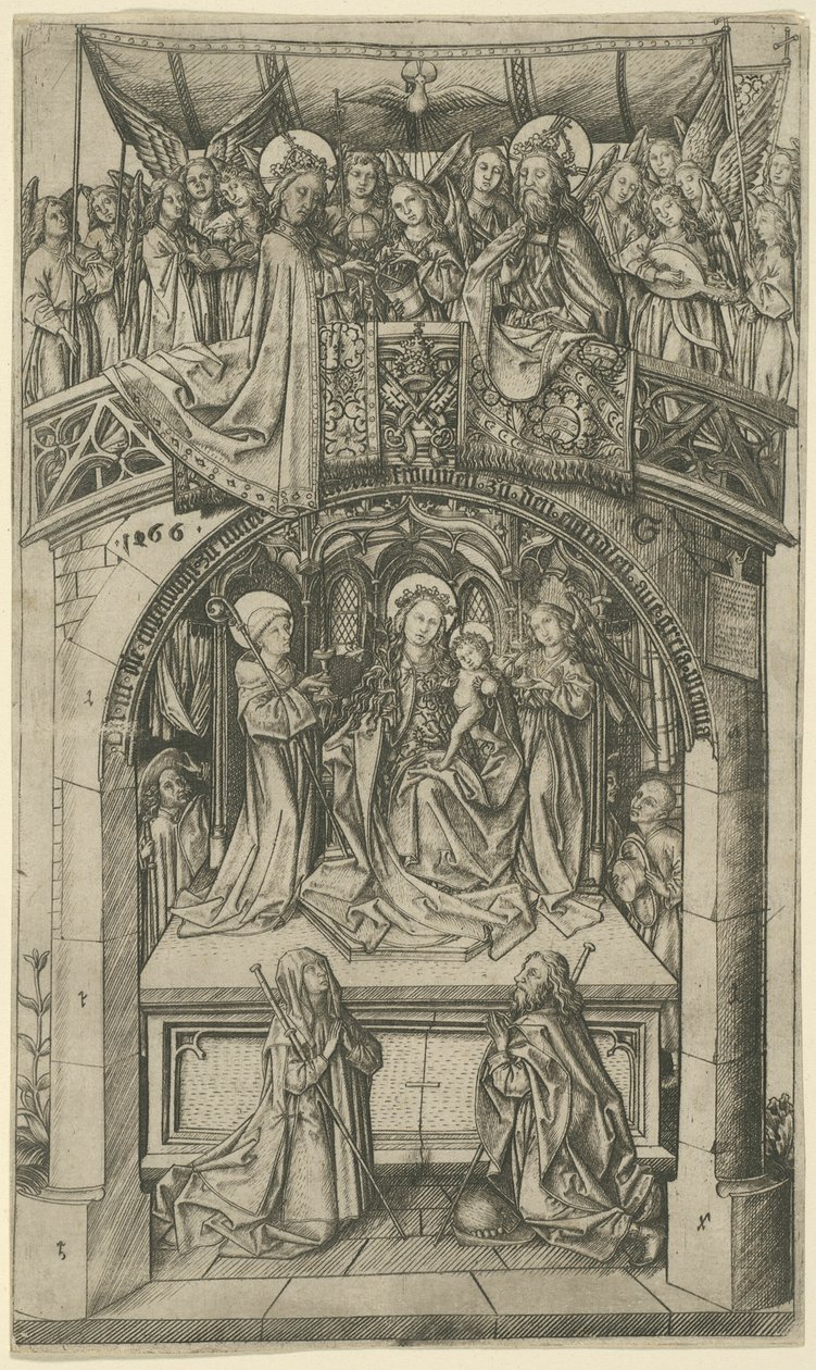 Wielka Madonna z Einsiedeln autorstwa Master E.S.