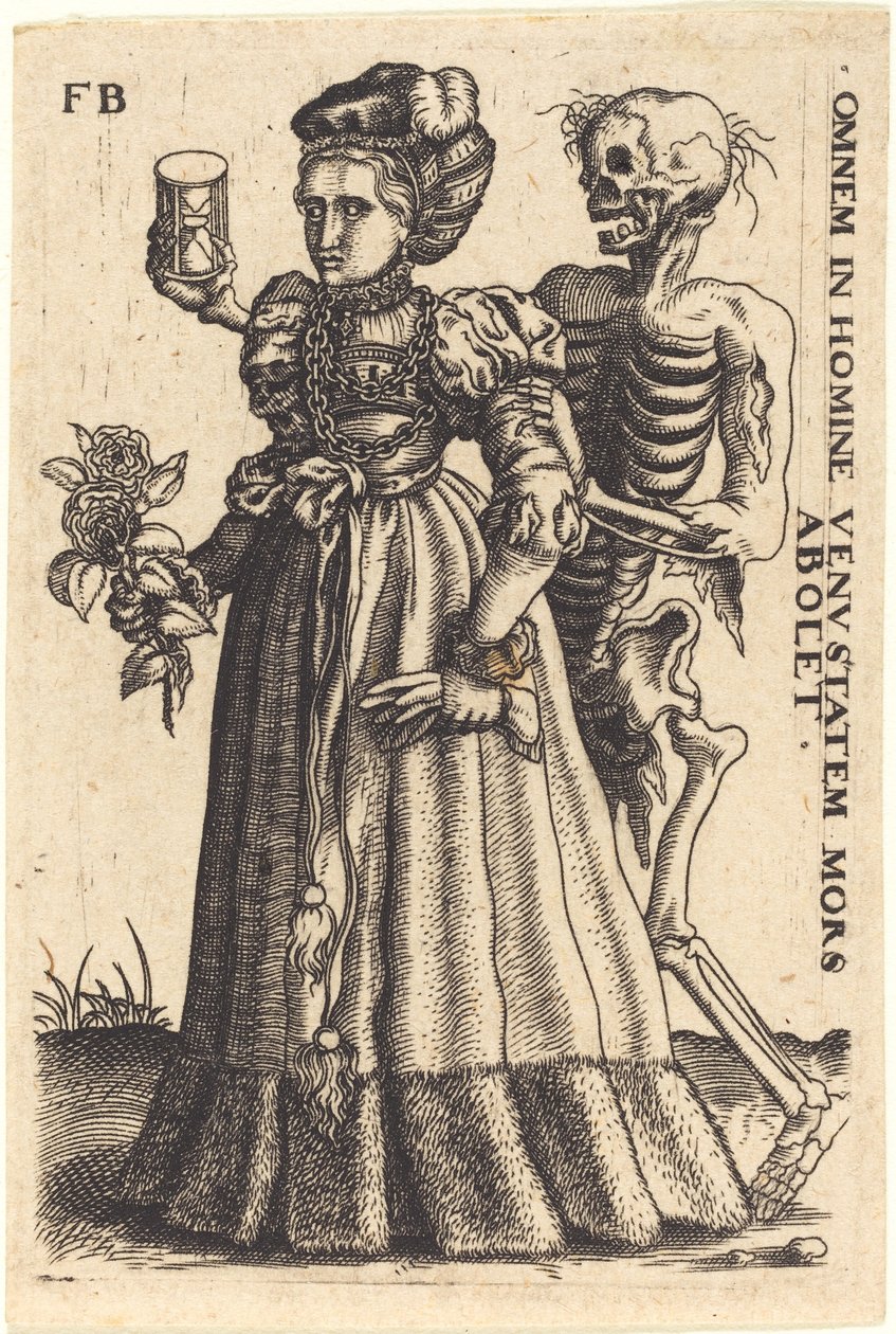 Młoda kobieta i śmierć autorstwa Master F.B.