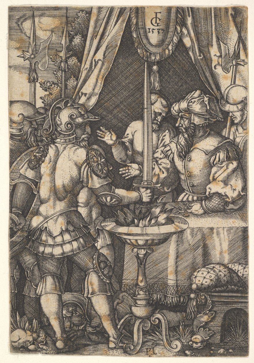Mucjusz Scaevola, 1537. autorstwa Master FG