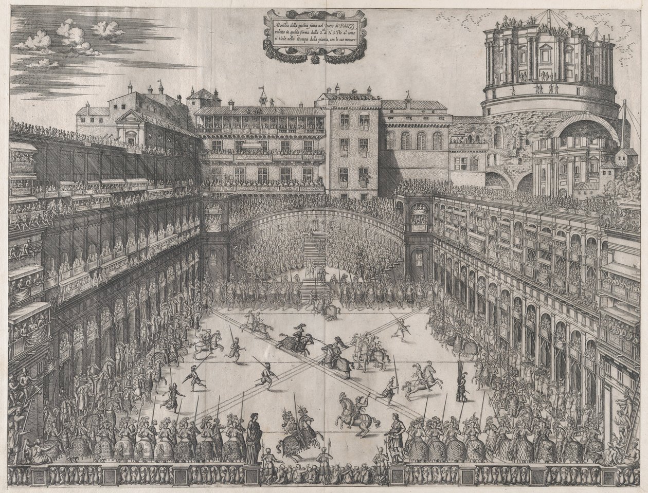 Lustro rzymskiej świetności: Turniej Watykański, 1565., 1565. autorstwa Master HCB