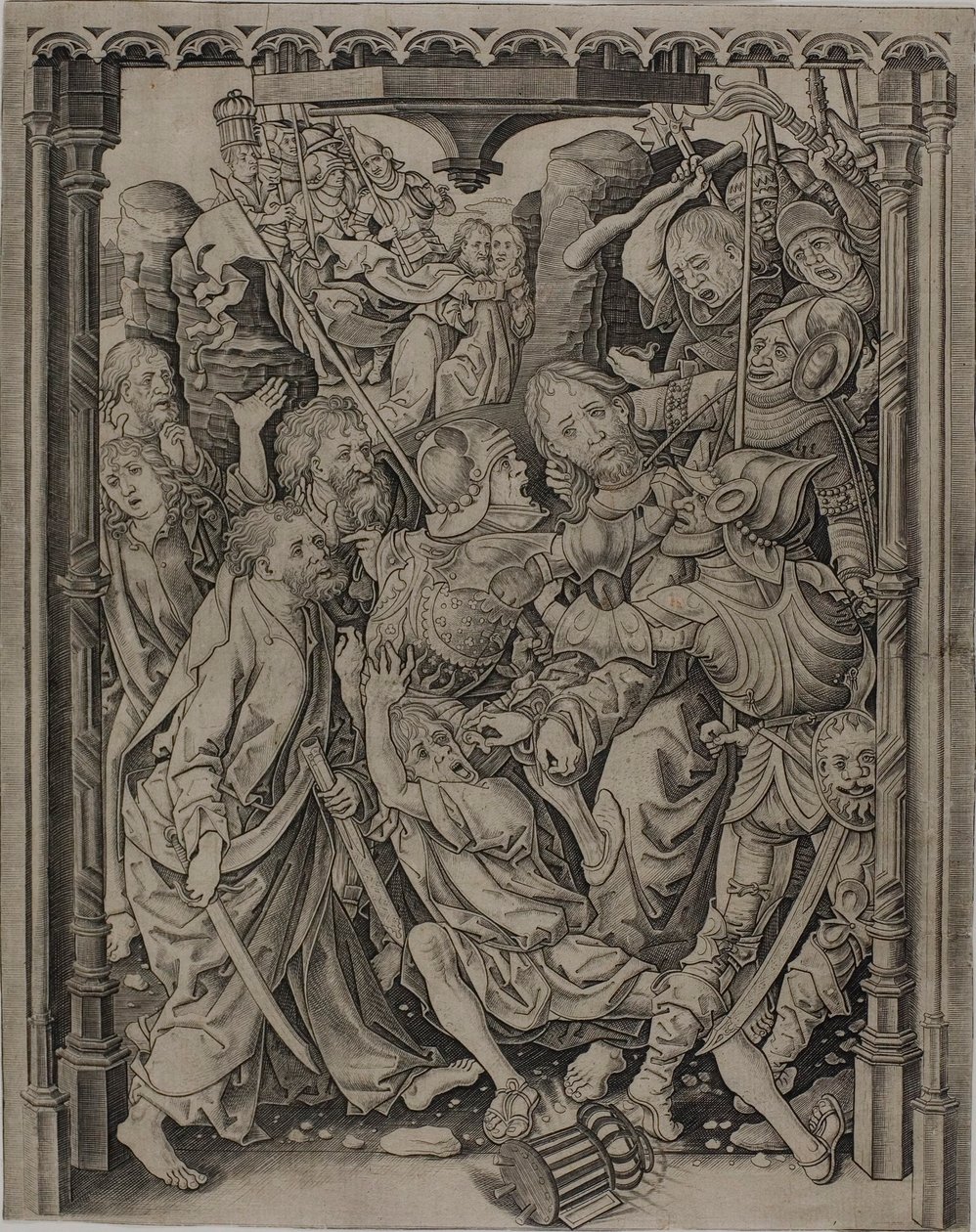 Chrystus wzięty do niewoli autorstwa Master I.A.M. of Zwolle
