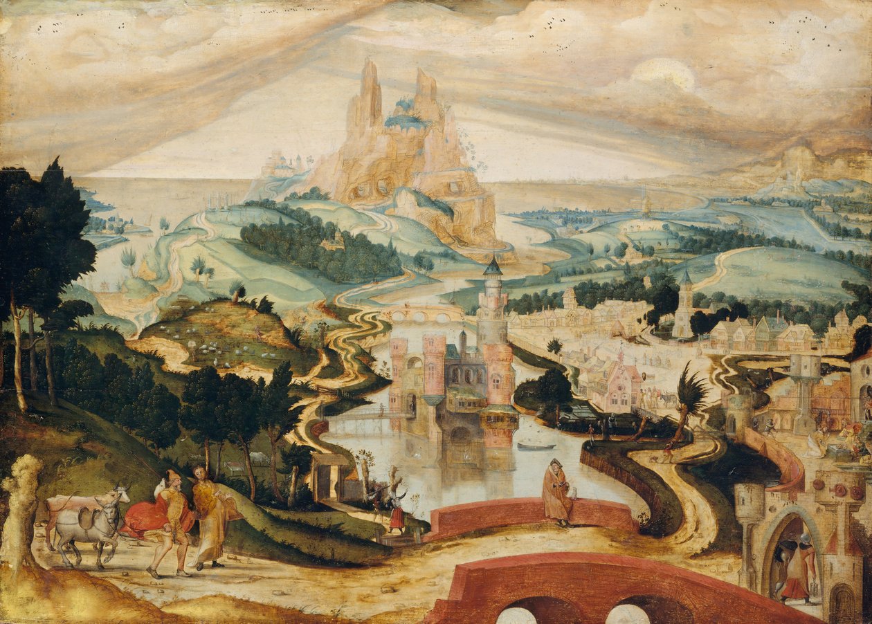 Przybycie do Betlejem, ca. 1540. autorstwa Master LC