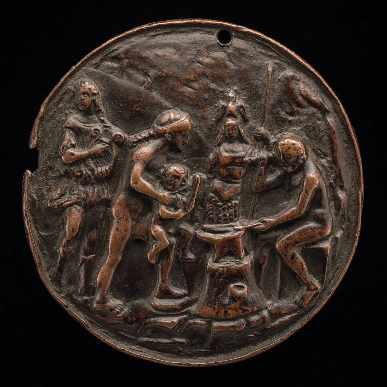 Apollo, Wenus, Mars i Wulkan, ok. 1500. autorstwa Master M.C.