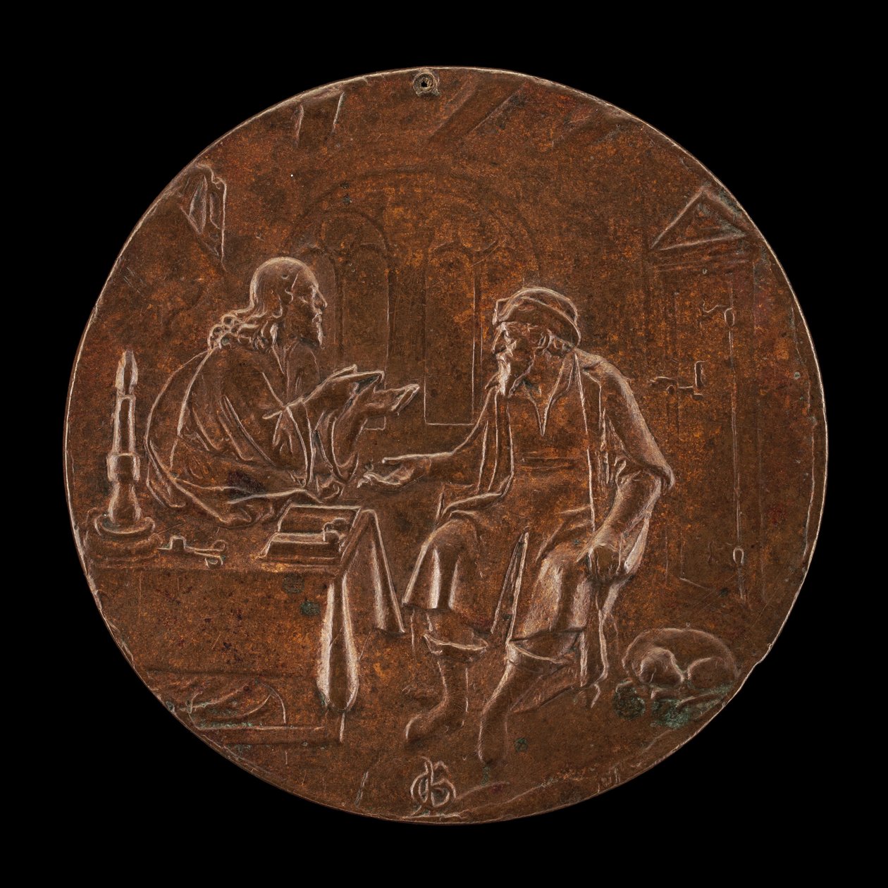 Chrystus i Nikodem, c. 1550. autorstwa Master P.G.