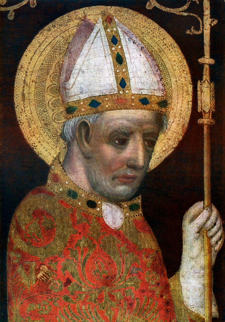Św. Wojciech, detal, po 1370 1955 autorstwa Master Theodoric