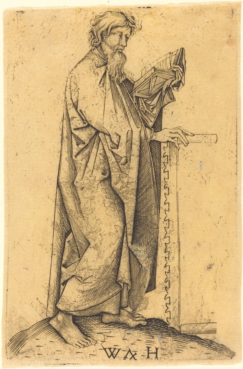 Apostoł Szymon autorstwa Master WH after Martin Schongauer