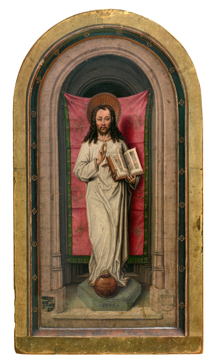 Przed Chrystusem Salwadorem autorstwa Master of 1499
