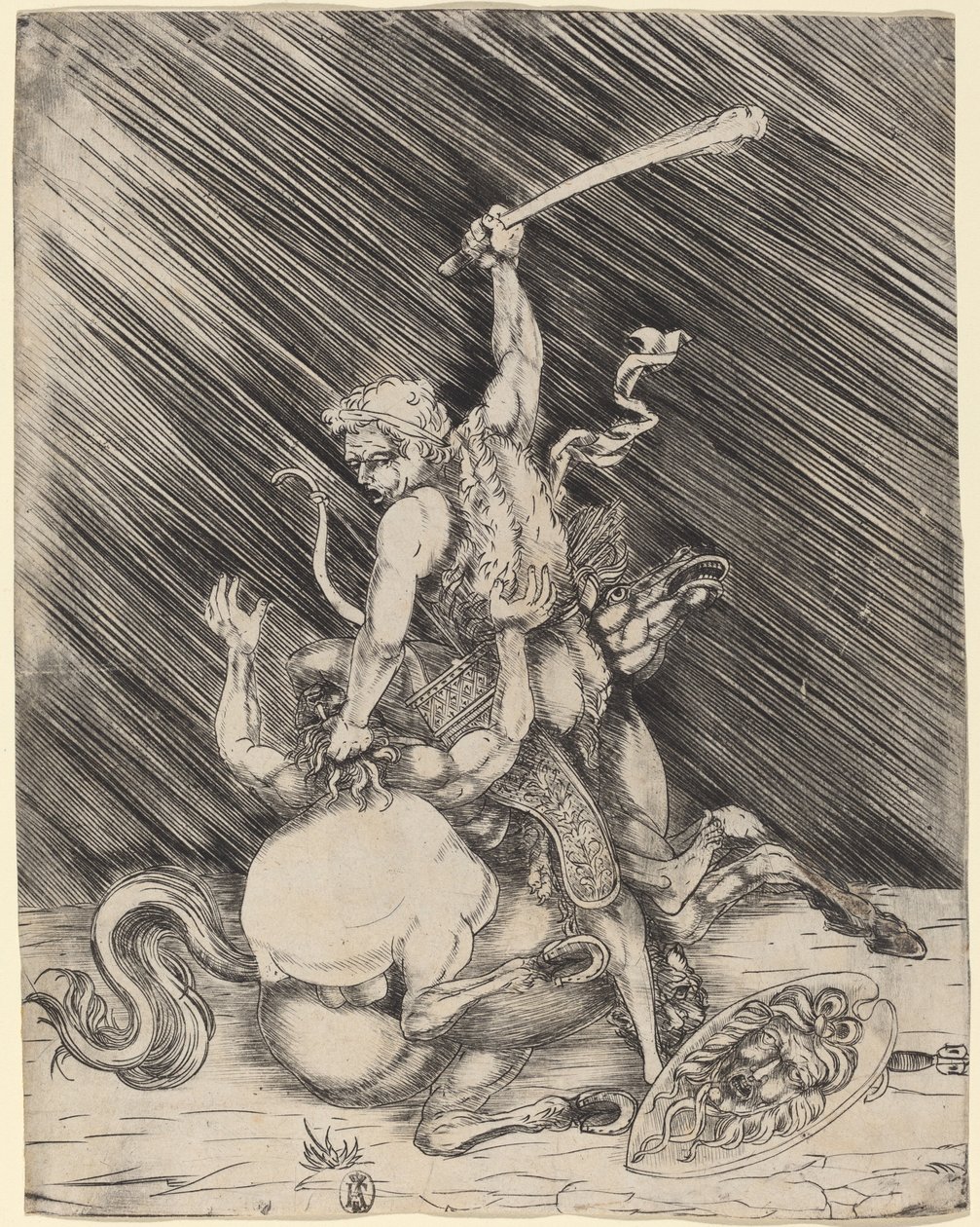 Herkules i Kakus autorstwa Master of 1515
