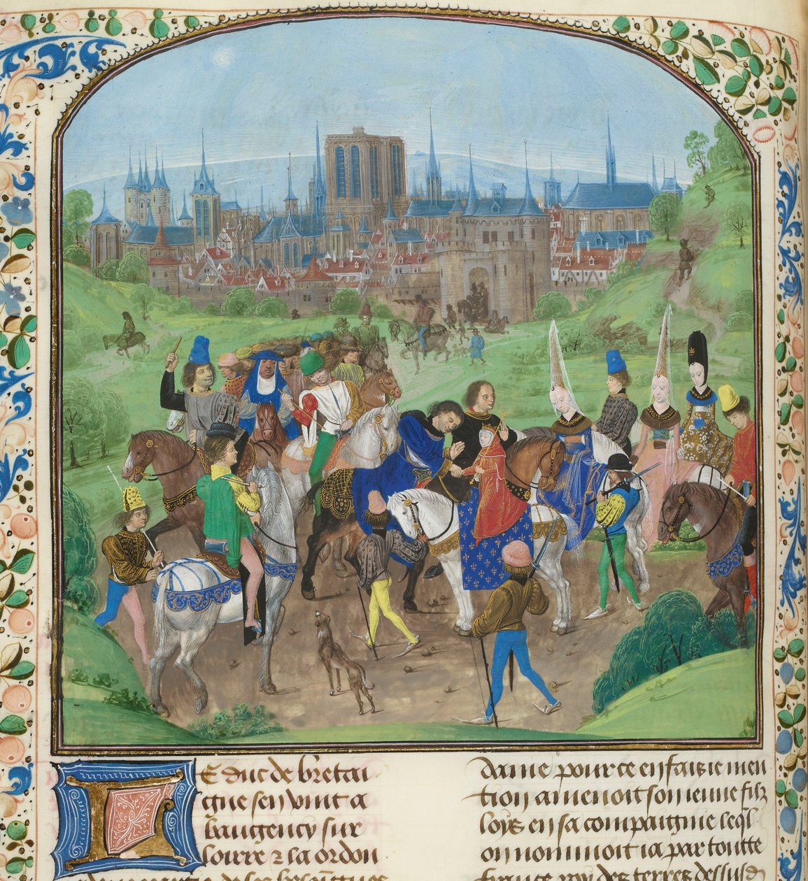 Paryż Anjou autorstwa Master of Anthony of Burgundy