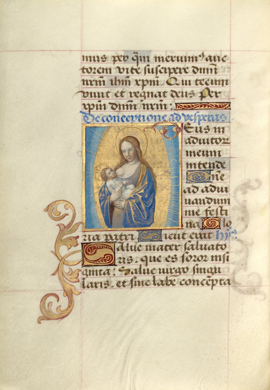 Virgo lactans autorstwa Master of Cardinal Bourbon