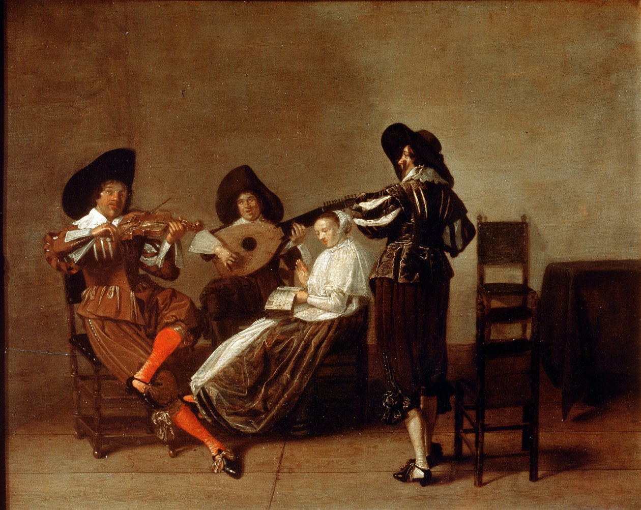 „Wieczór muzyczny”, początek XVII wieku. autorstwa Master of Haarlem