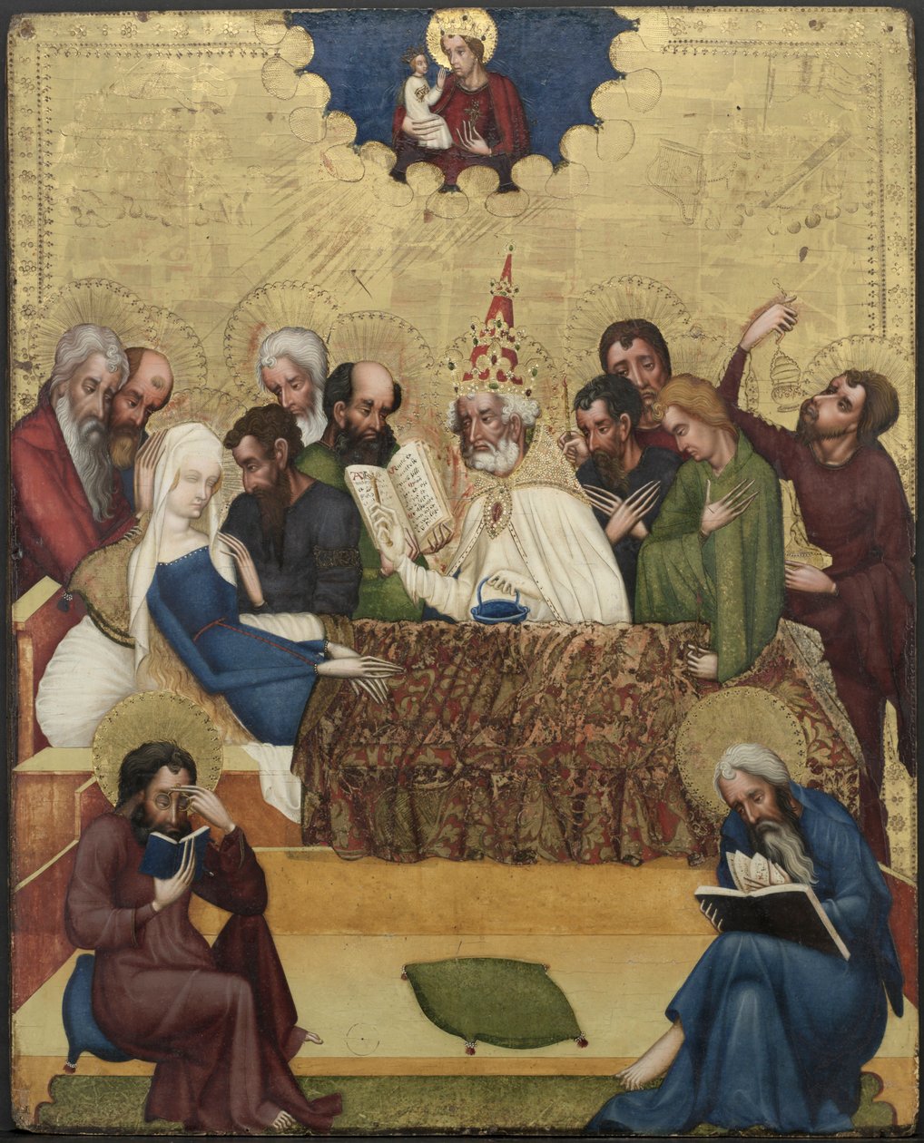 Śmierć Dziewicy, c. 1400. autorstwa Master of Heiligenkreuz