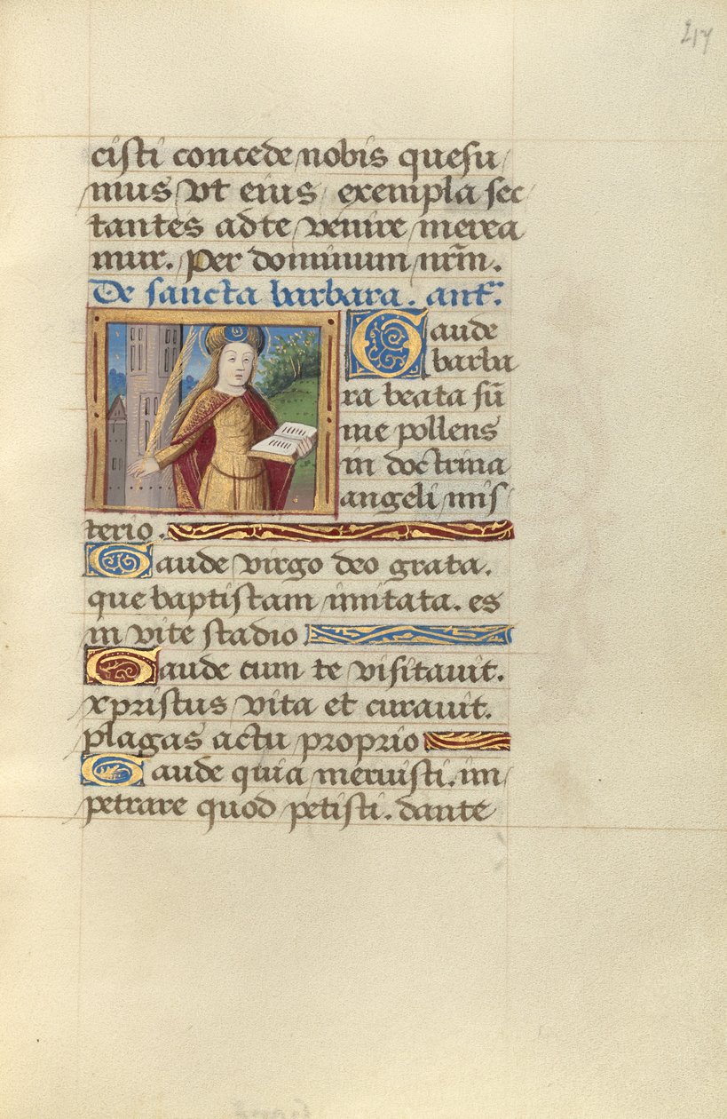 Święta Barbara autorstwa Master of Jacques de Besançon