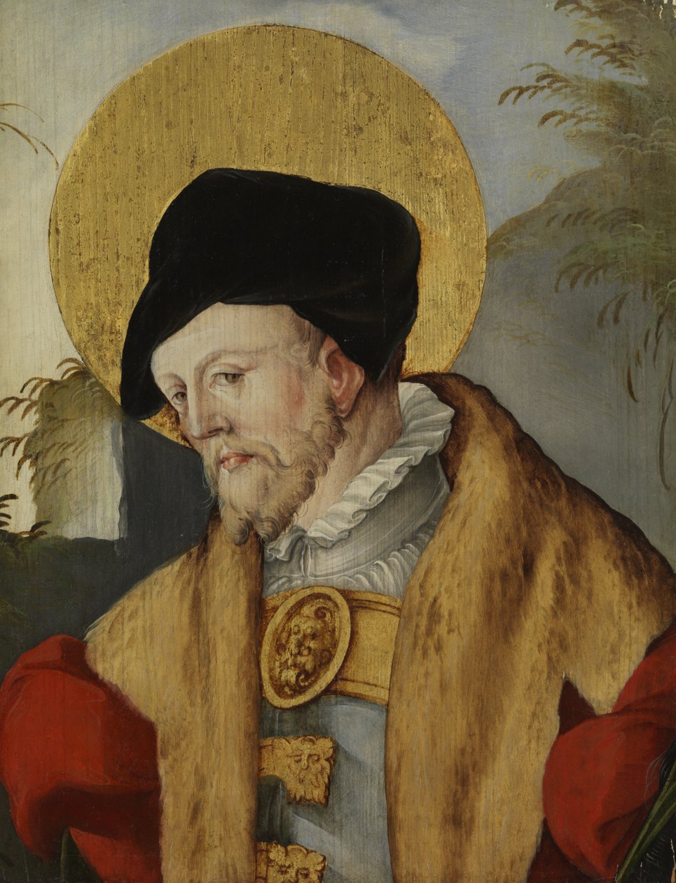 Popiersie świętego, 1500-99 autorstwa Master of Messkirch