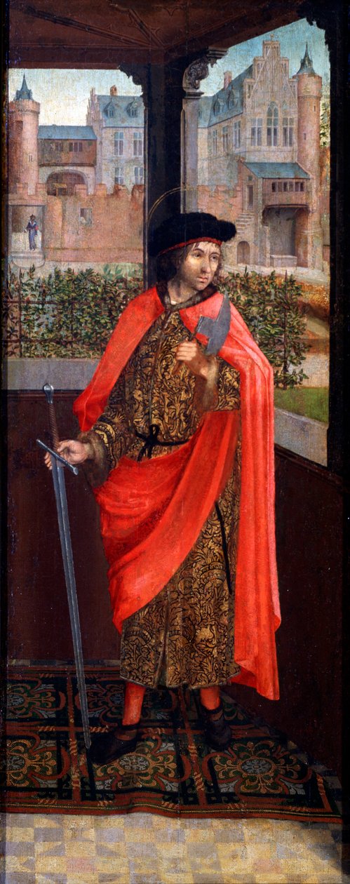 „Święty Kryspin”, c1492-c1494. autorstwa Master of Saint Crispin and Crispinian