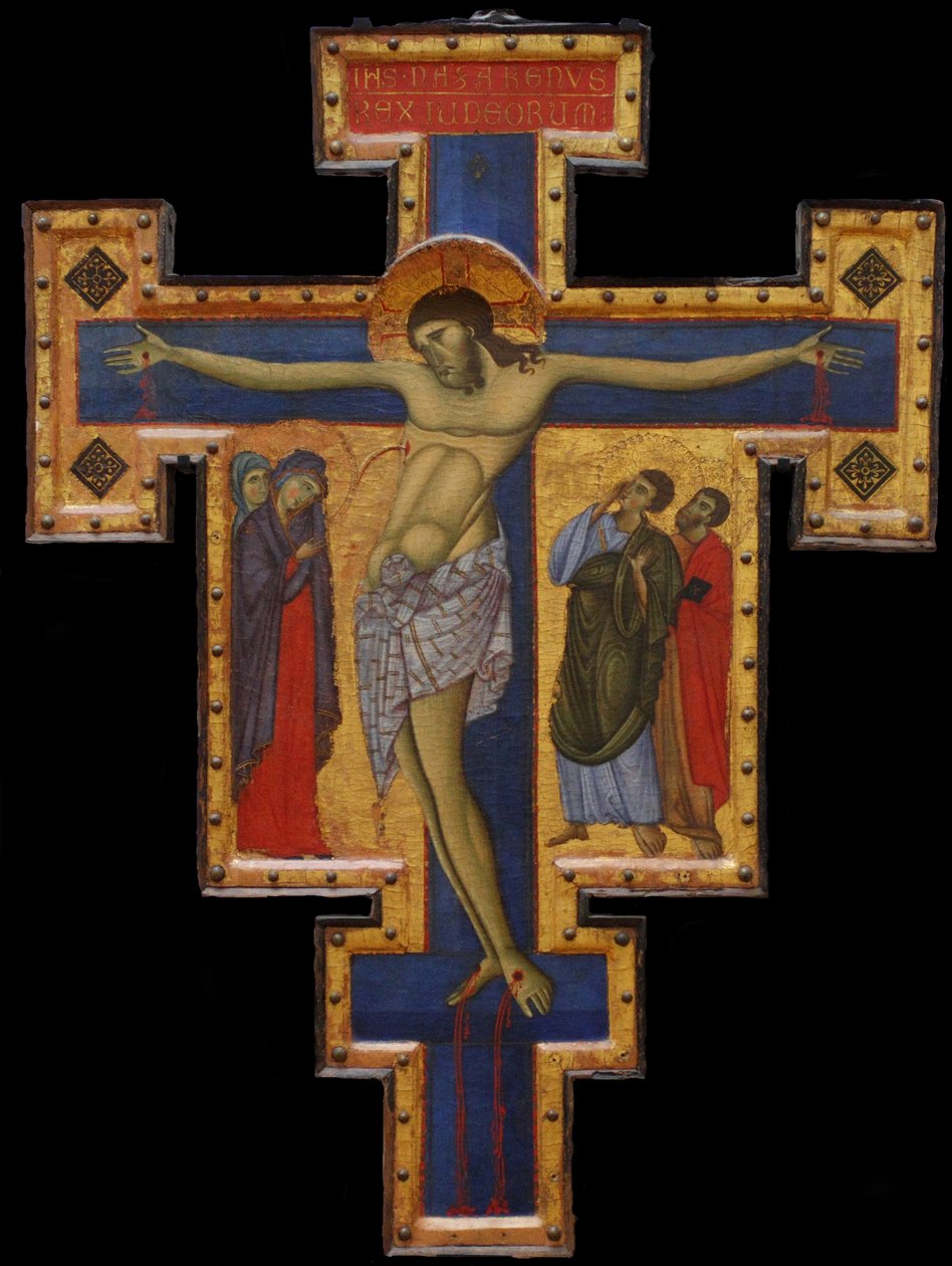 Krucyfiks, ok. 1260-1270 autorstwa Master of Saint Francis,