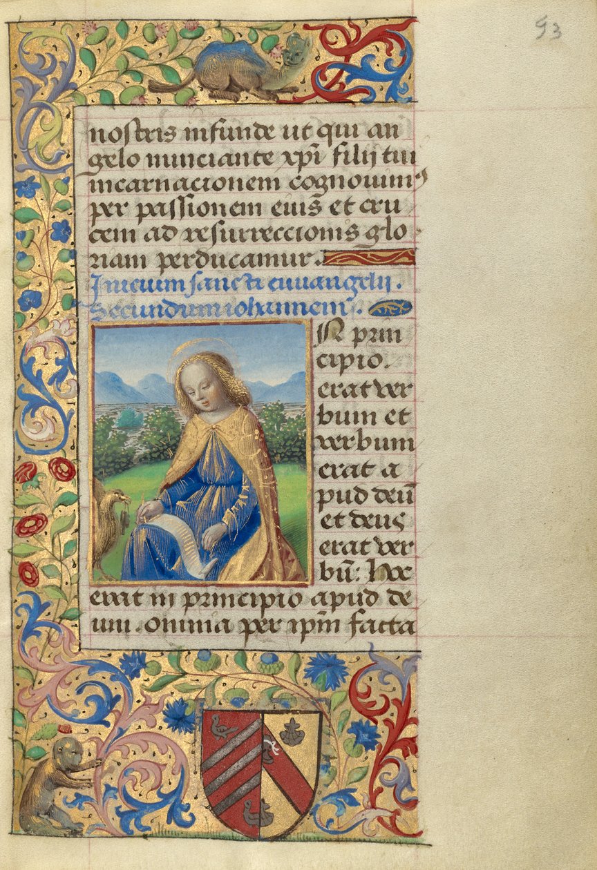 Jan na Patmos autorstwa Master of the Chronique scandaleuse