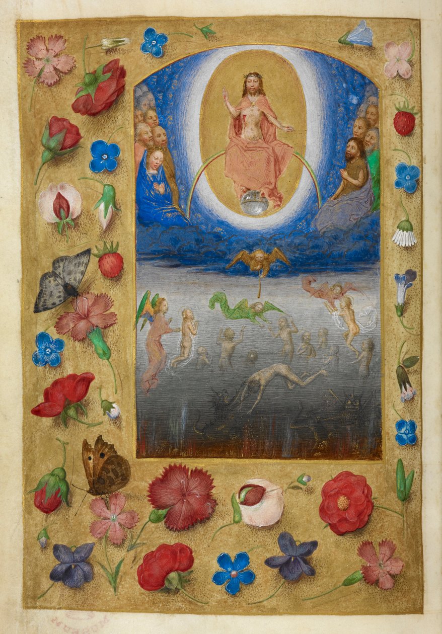 Sąd Ostateczny. autorstwa Master of the Dresden Prayer Books