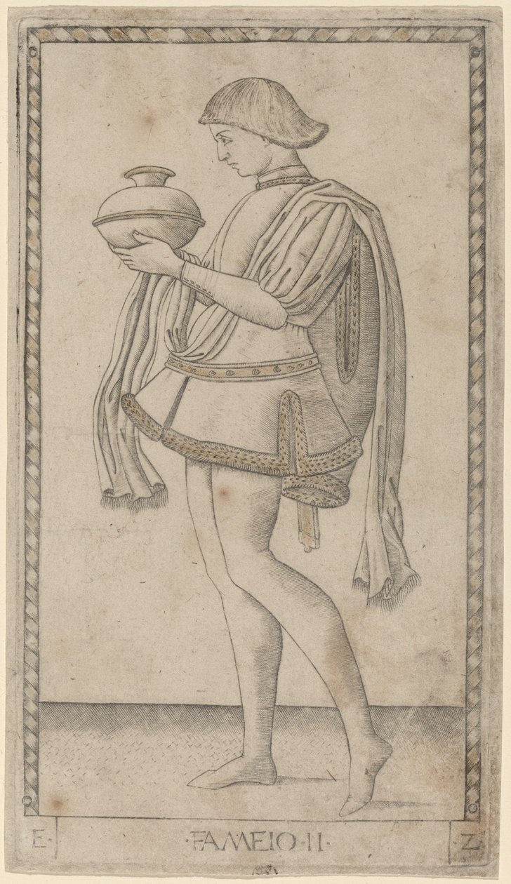 Fameio (Sługa) autorstwa Master of the E Series Tarocchi