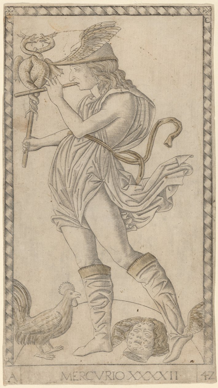 Rtęć (rtęć) autorstwa Master of the E Series Tarocchi