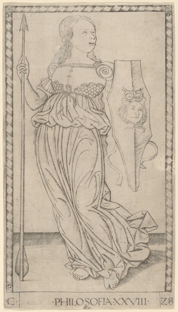 Filozofia (filozofia) autorstwa Master of the E Series Tarocchi
