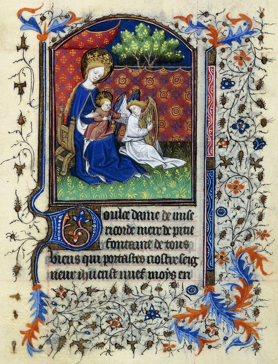 Koronowana Dziewica, c.1430-1440 autorstwa Master of the Munich Golden Legend