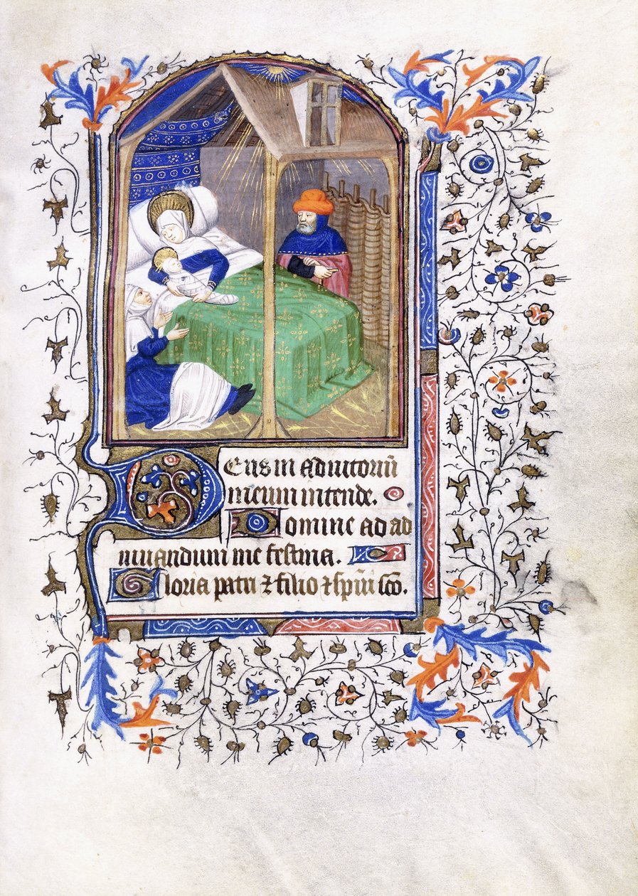 Narodzenia, ok.1430-1440 autorstwa Master of the Munich Golden Legend