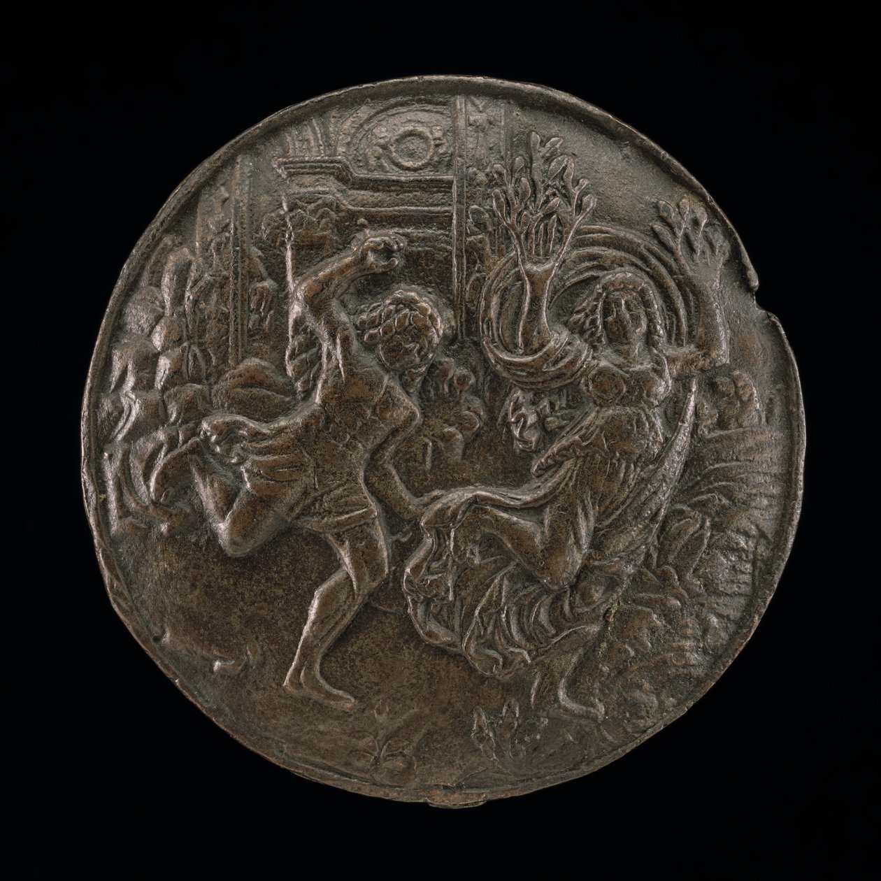 Apollo i Daphne. autorstwa Master of the Orpheus Legend