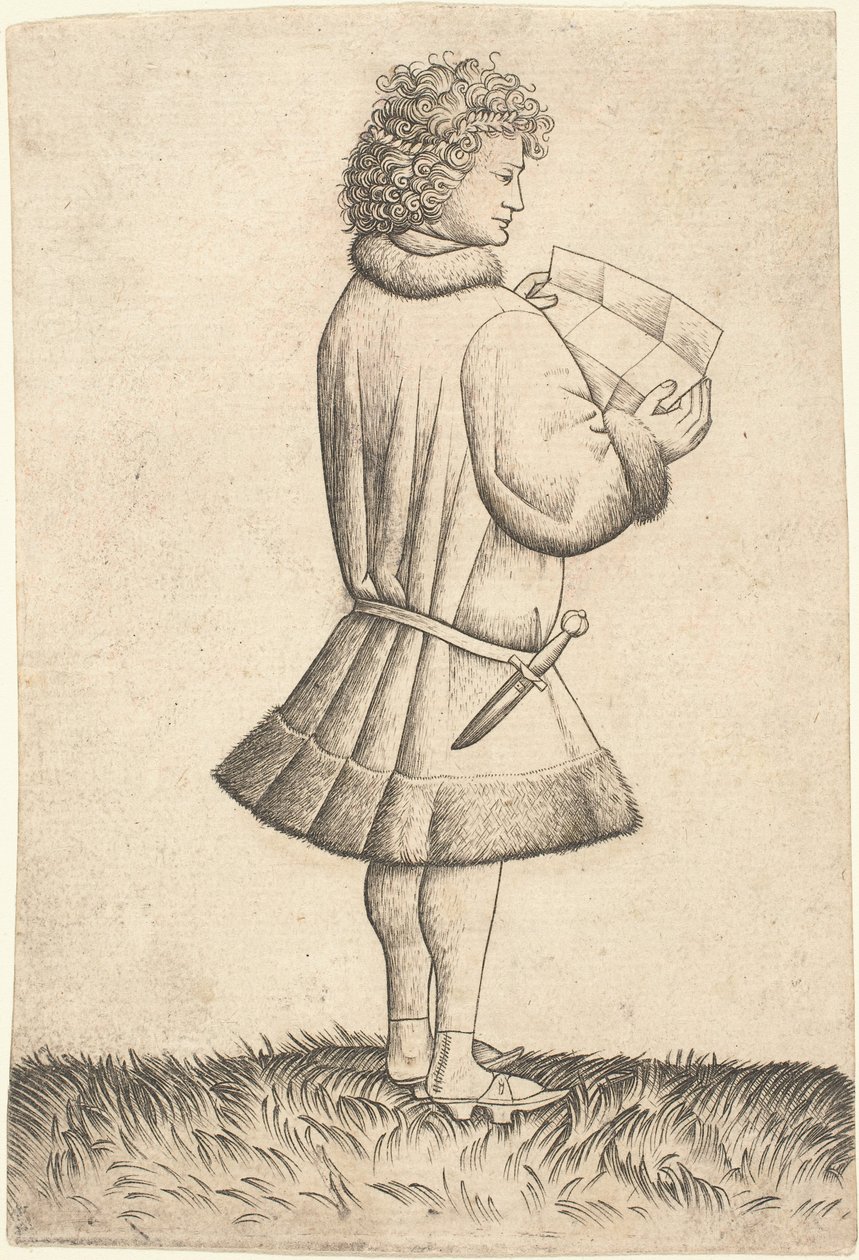 Czytanie poety autorstwa Master of the Playing Cards