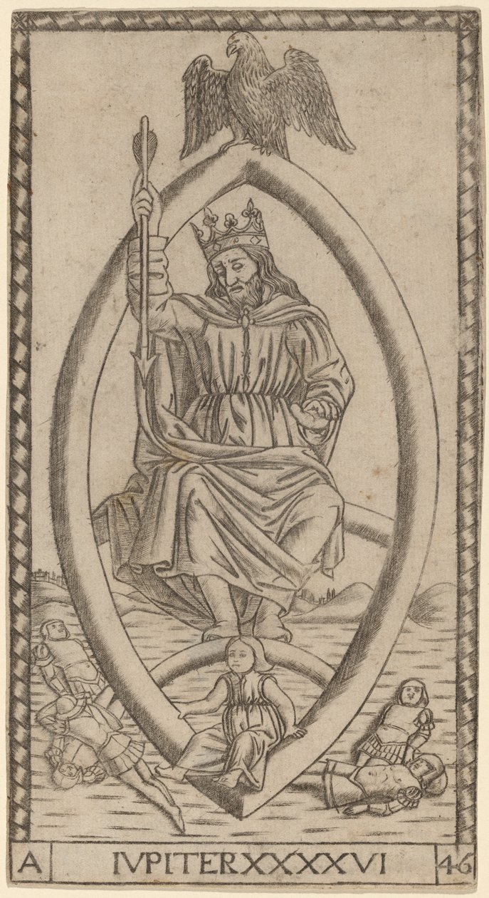 Jowisz (Jowisz) autorstwa Master of the S Series Tarocchi