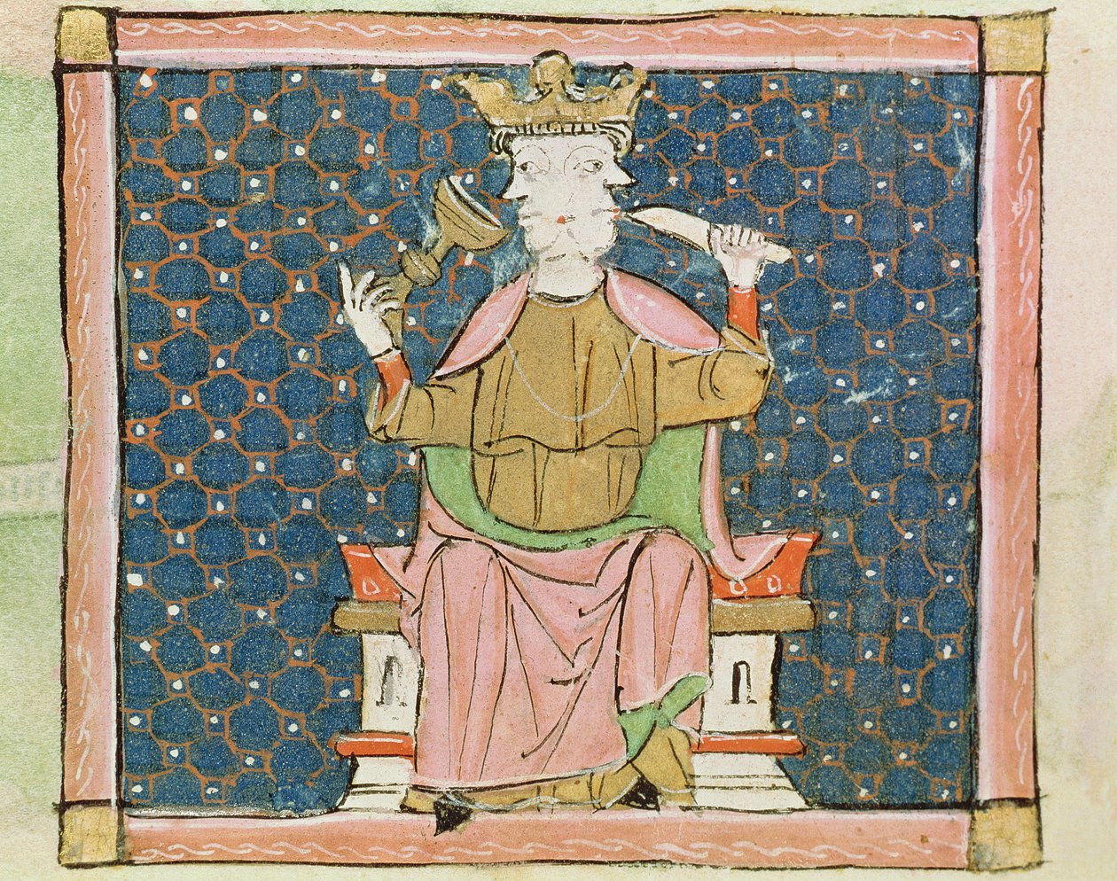 Fol.57v Styczeń: Janus autorstwa Matfre Ermengaut