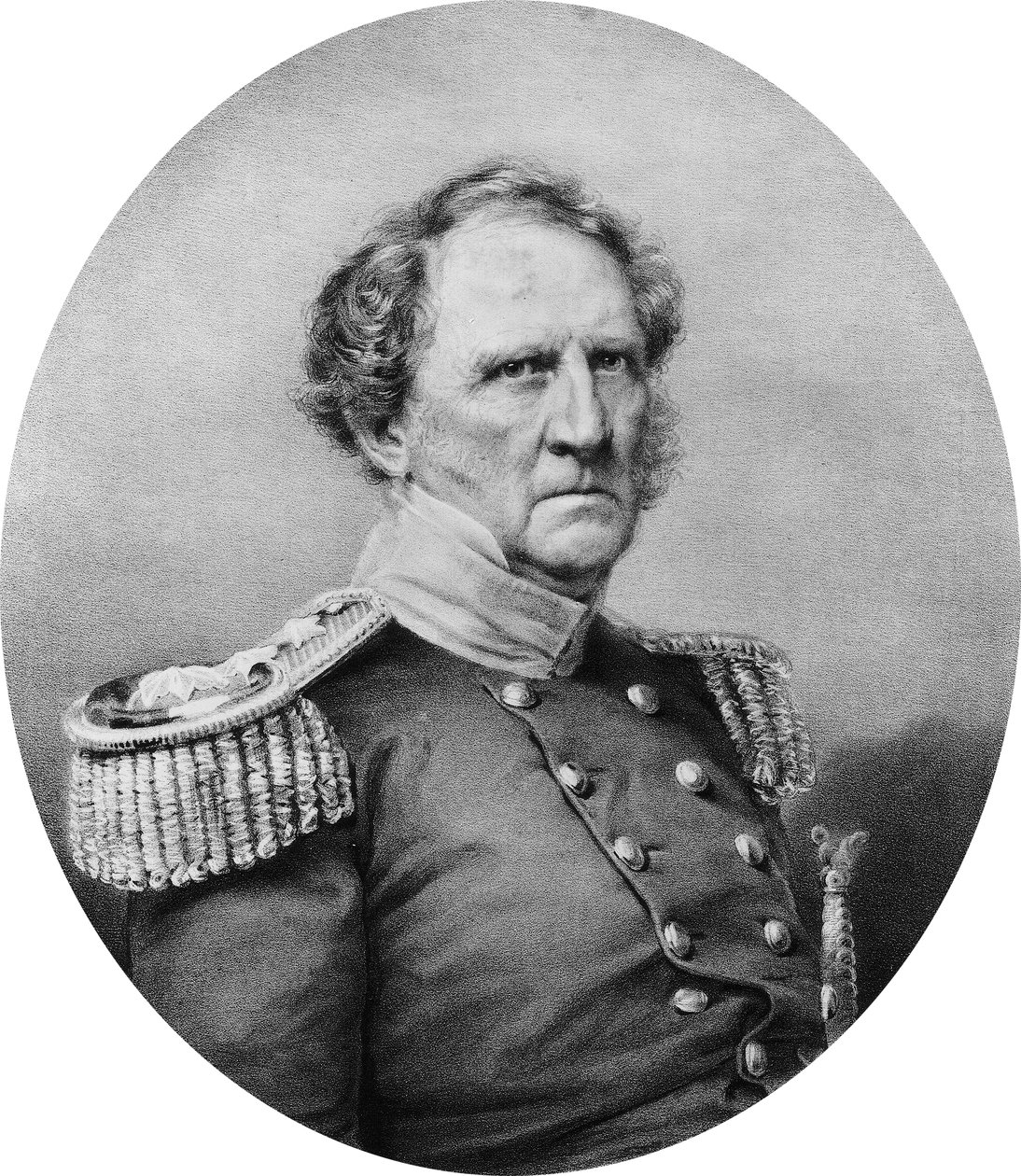 Generał dywizji Winfield Scott autorstwa Mathew B. Brady
