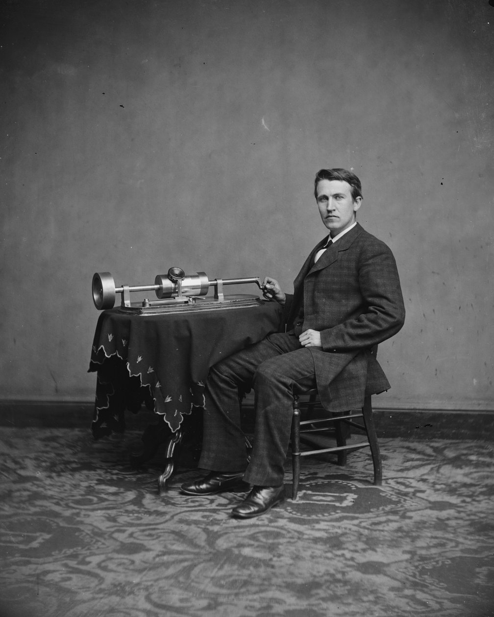 Thomas Edison, ok. 1877-8 autorstwa Mathew B. Brady