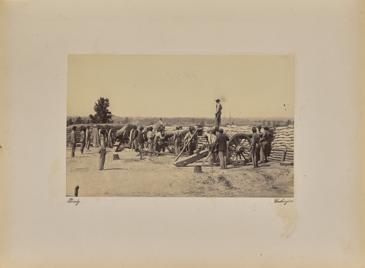 Kapitan [nielegalny] Bateria autorstwa Mathew B. Brady