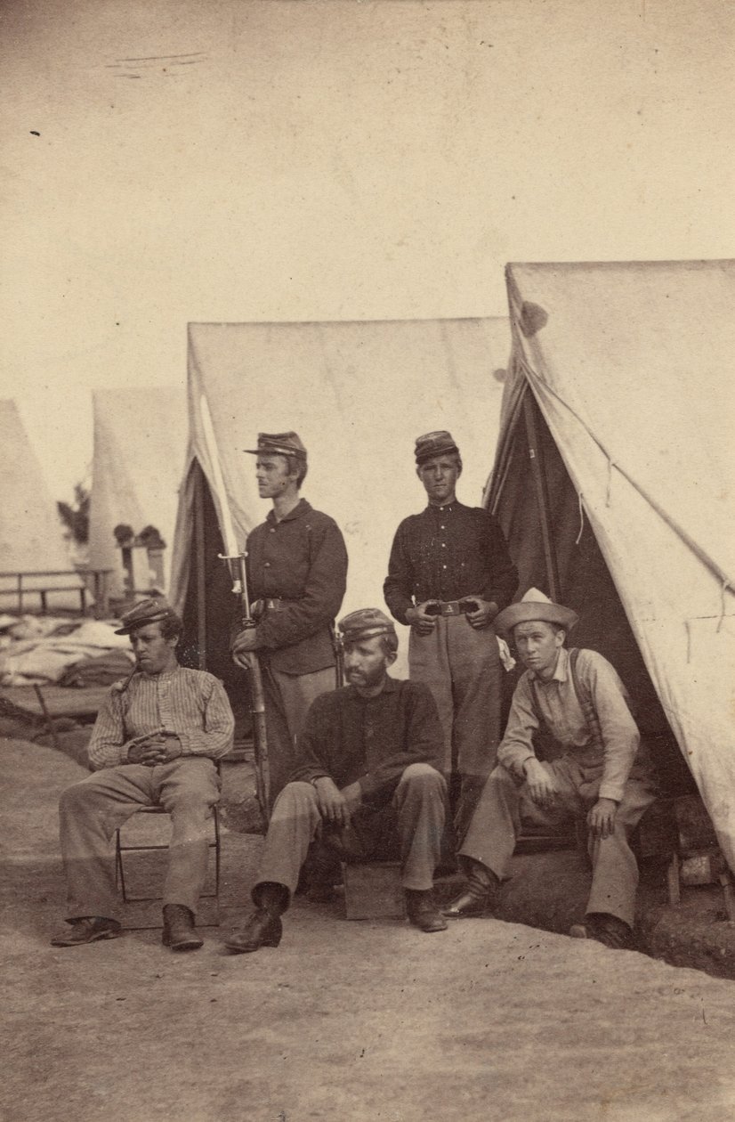 Scena obozowa, 1862 (zdjęcie) autorstwa Mathew Brady