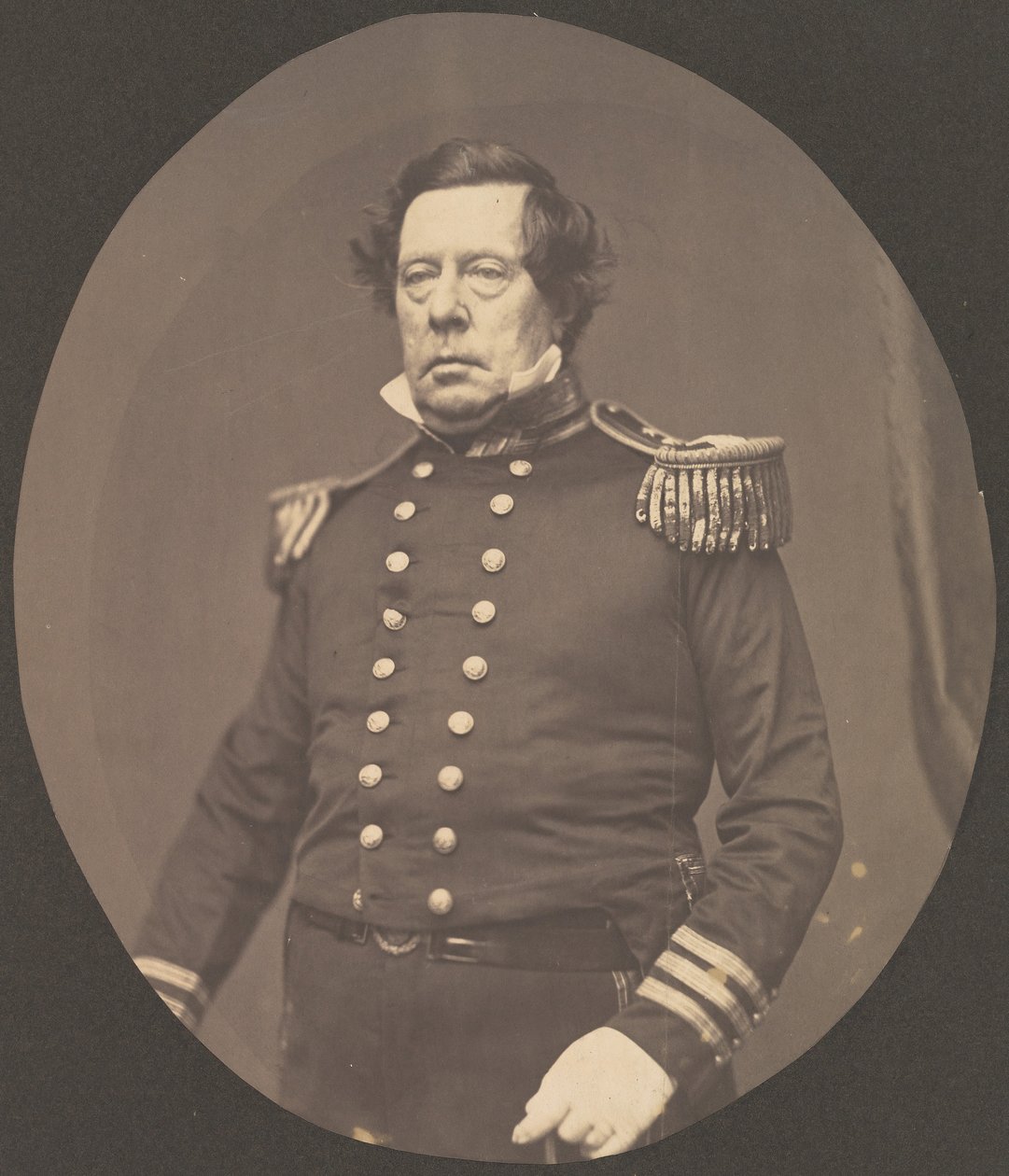 [Kommodore Matthew Calbraith Perry], 1856-58. autorstwa Mathew Brady
