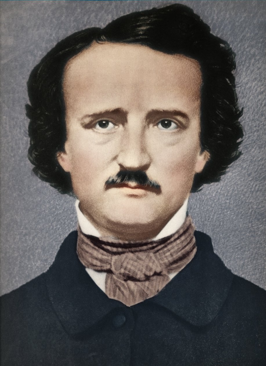 Edgar Allan Poe, ok. 1840, 1939 r. autorstwa Mathew B. Brady