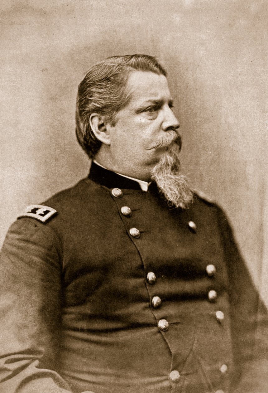 Generał Winfield Scott Hancock, 1861-65 (zdjęcie w sepii) autorstwa Mathew B. Brady