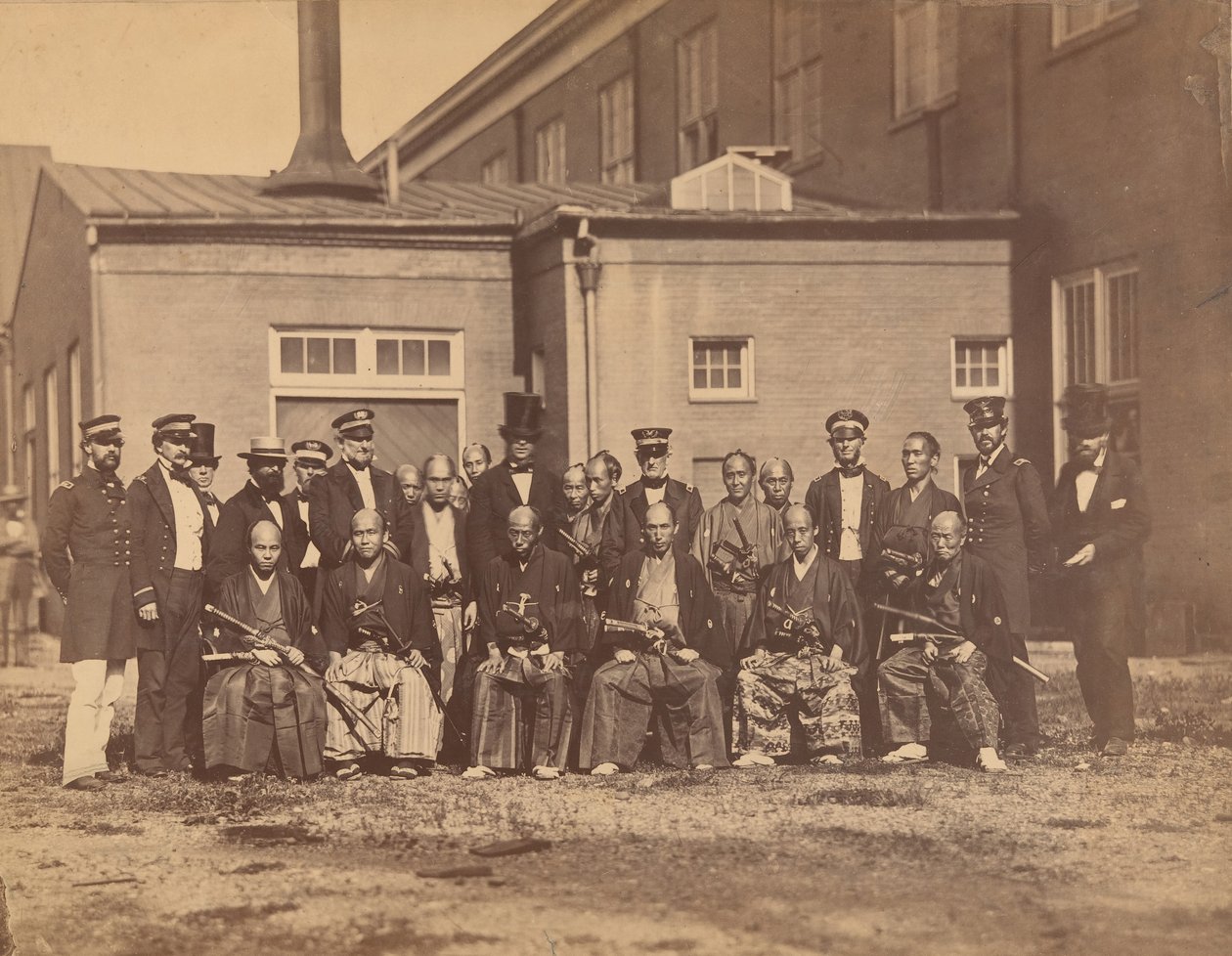 [Ambasada japońska, Navy Yard, Waszyngton, DC], 1860. autorstwa Mathew Brady