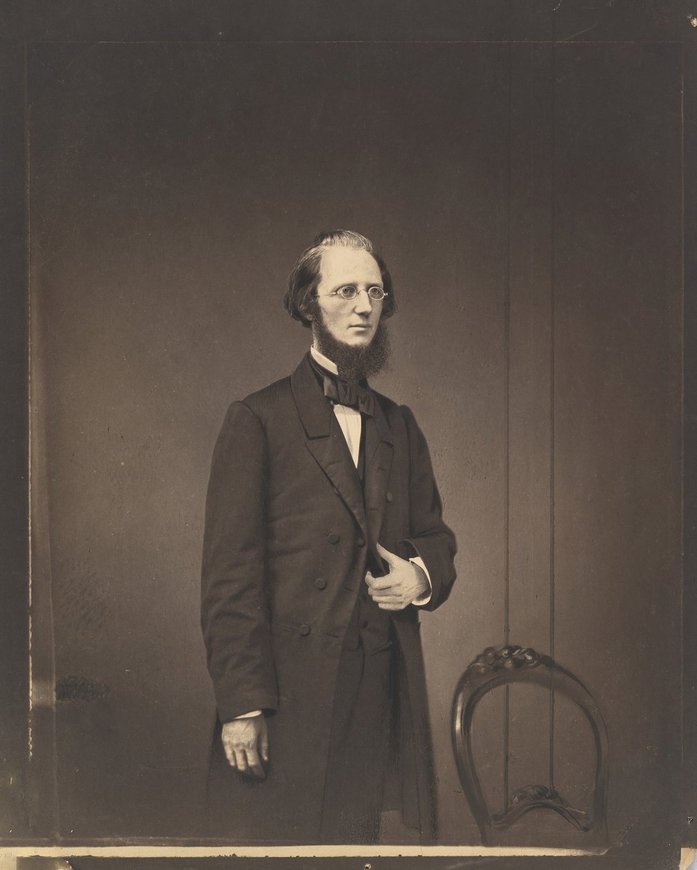 [Portret mężczyzny], ca. 1857. autorstwa Mathew Brady
