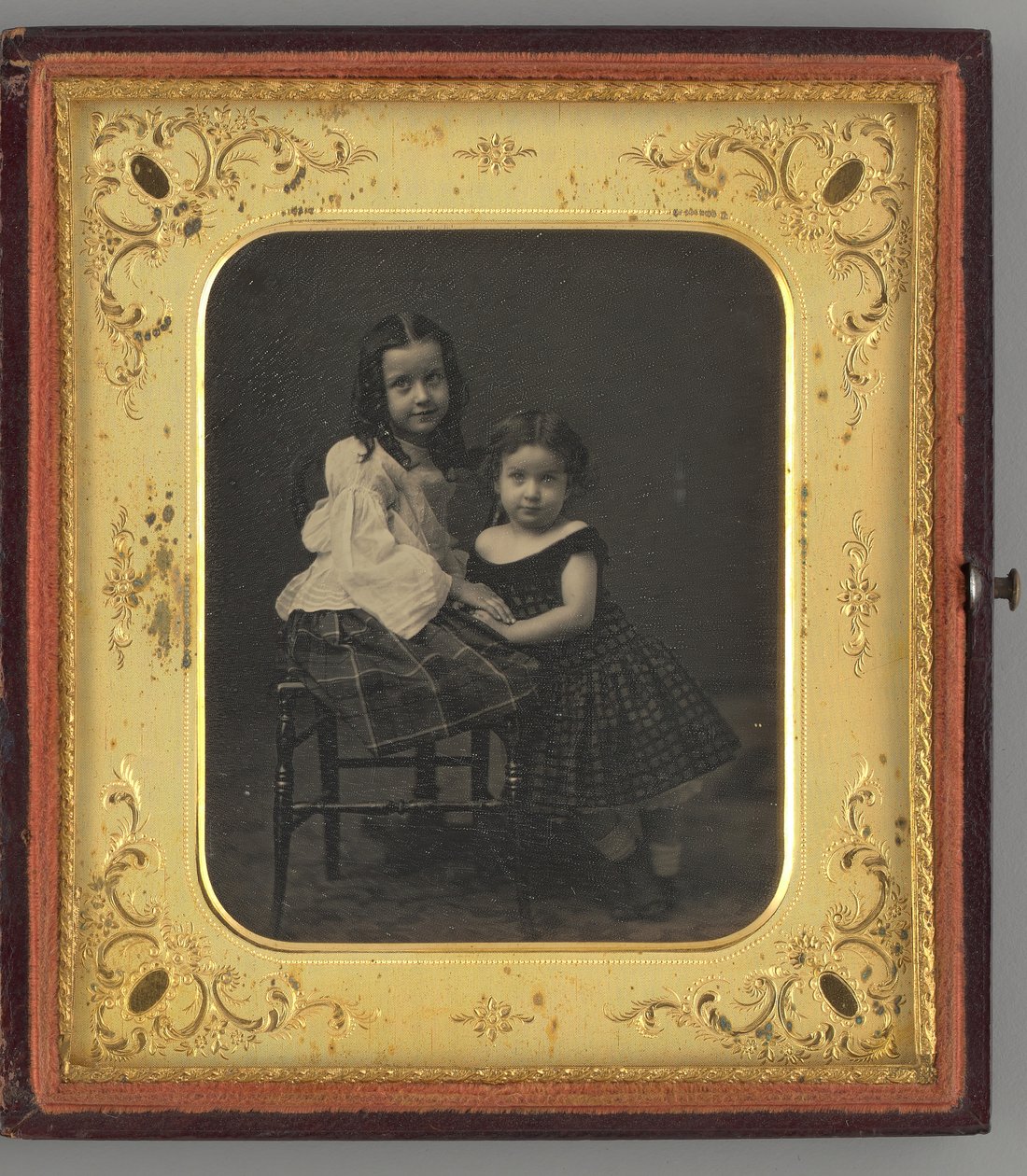Niezatytułowany portret dwóch dziewczyn, 1861. autorstwa Mathew Brady