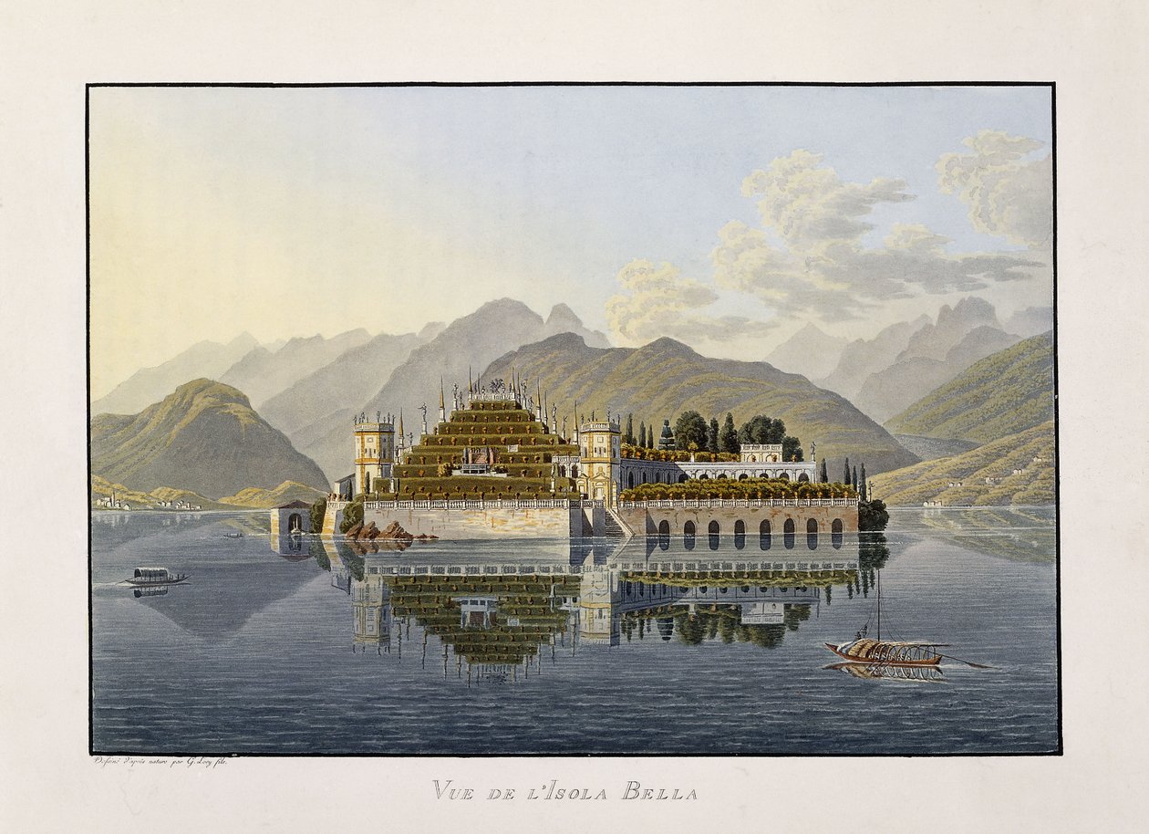 Widok Isola Bella, 1811-1819 autorstwa Mathias Gabriel Lory