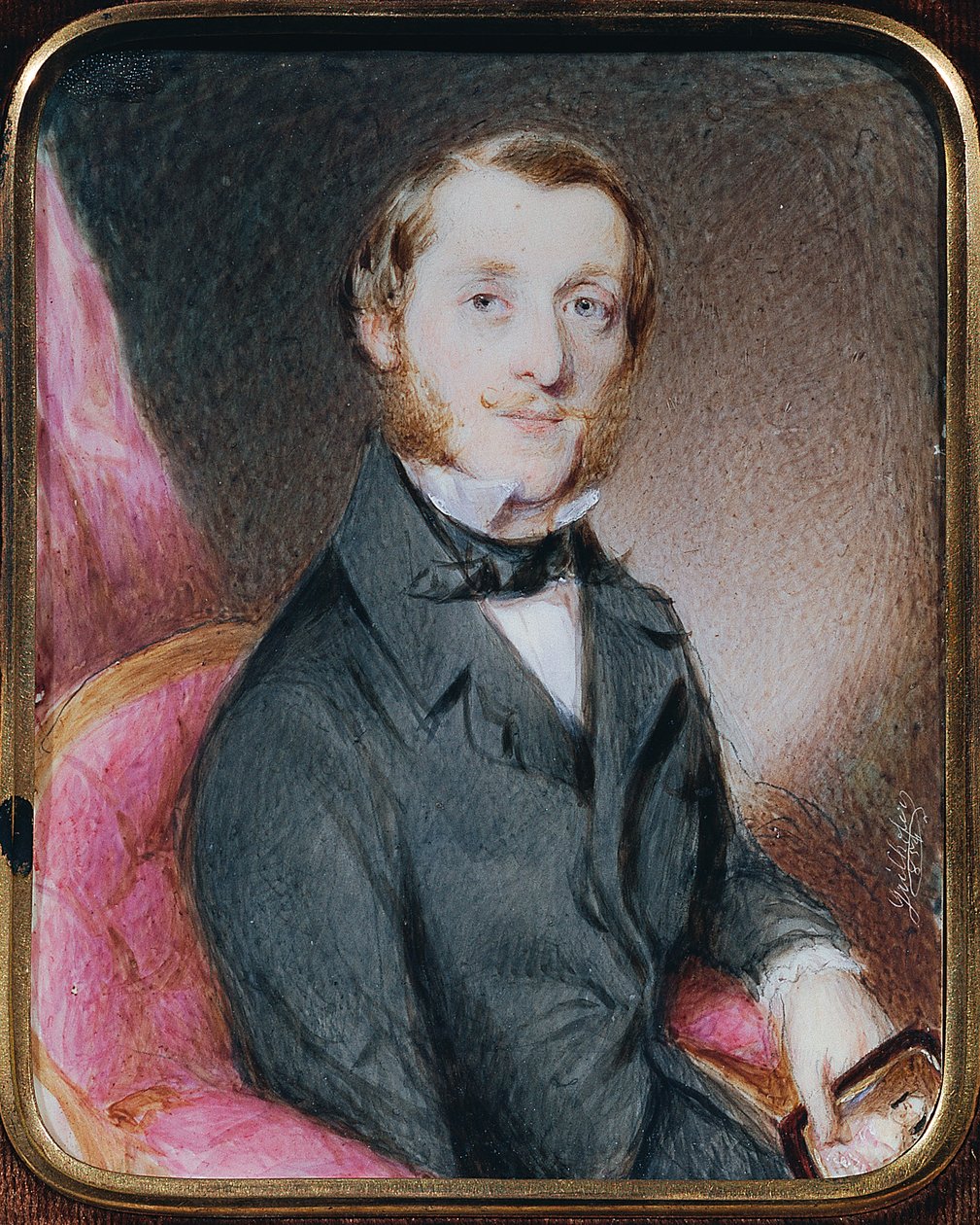 portret dżentelmena autorstwa Mathias Grilhofer