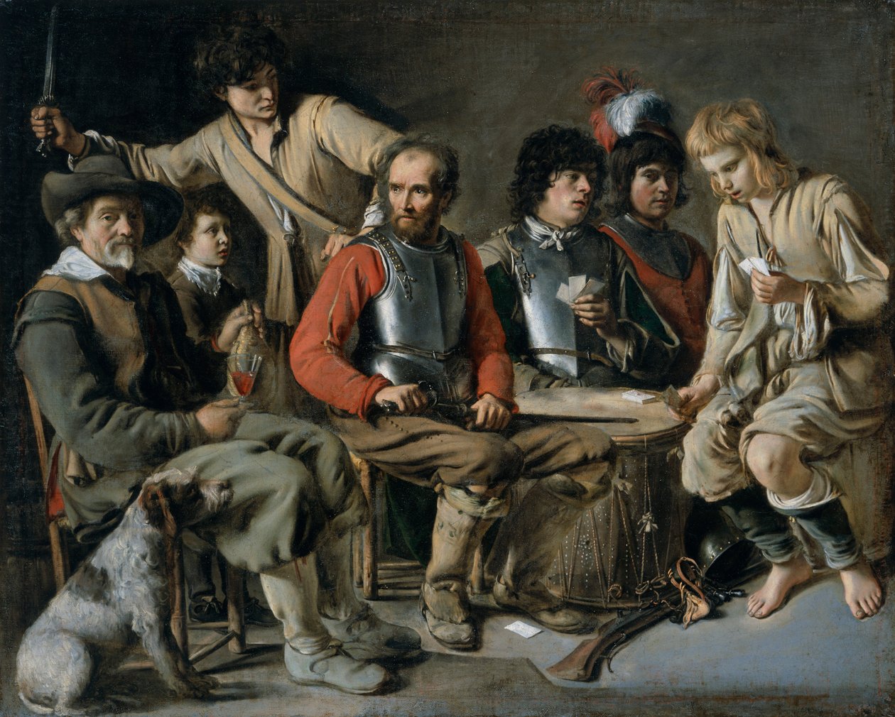 „Kłótnia”, 1640 autorstwa Mathieu Le Nain