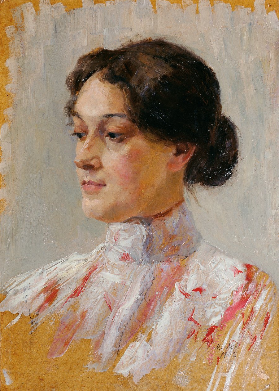 portret dziewczyny autorstwa Mathilde Sitta Allé
