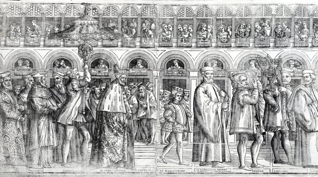 Procesja Dogała, ok. 1555-60 (zob. też 476241-4) autorstwa Matteo Pagani