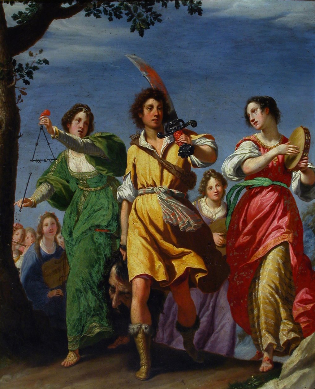 Triumf Dawida, 1610. autorstwa Matteo Rosselli